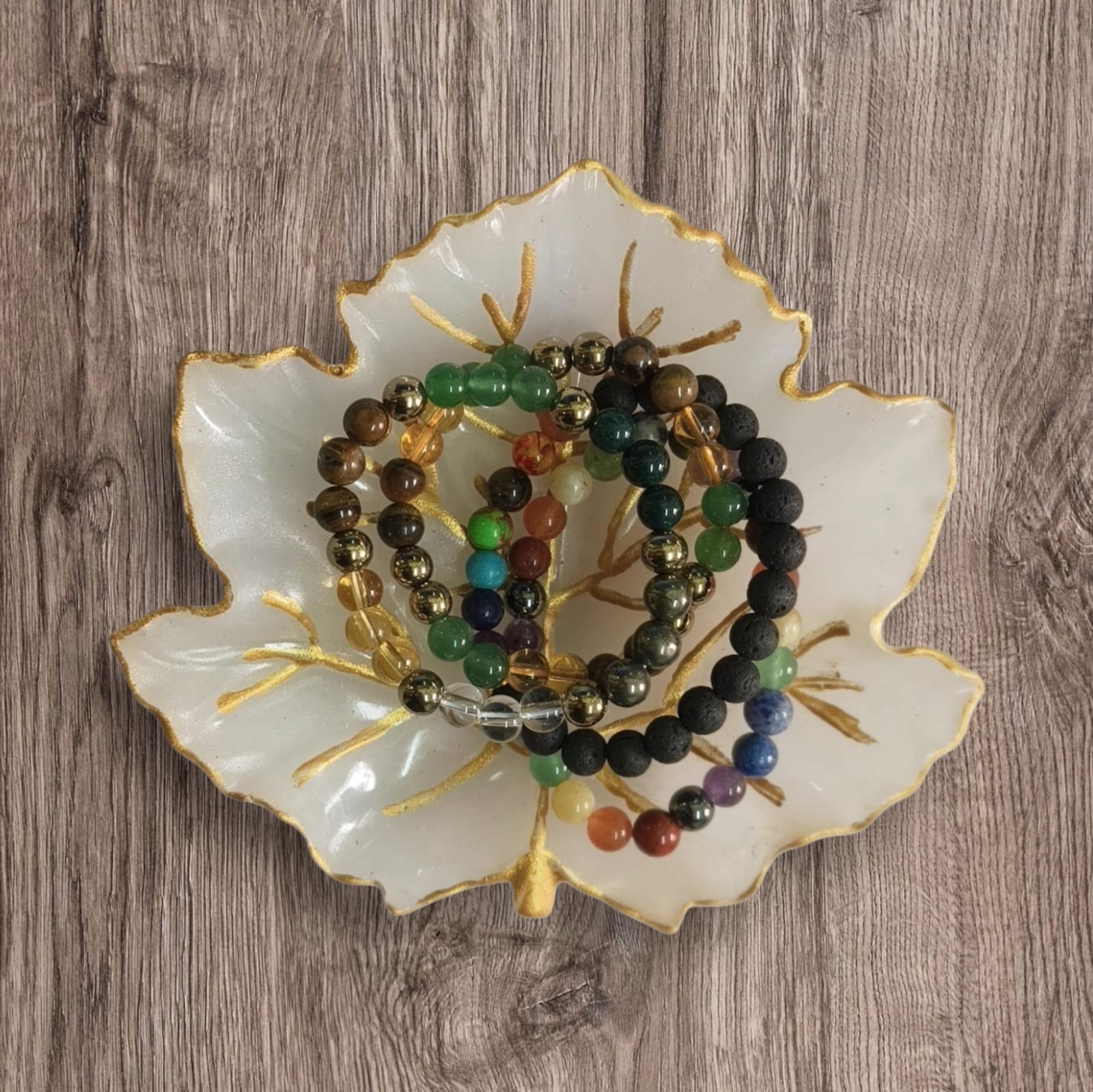 Natural Selenite Leaf Bowl for Crystal Storage & Decorative Use